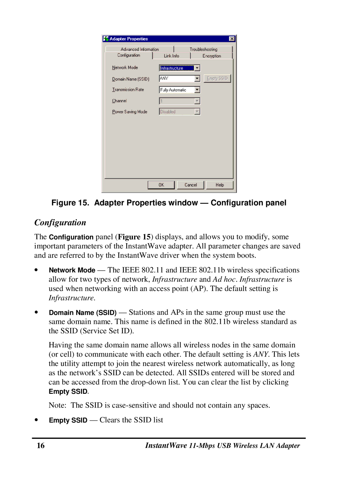 NDC comm NWH4020 manual Configuration 