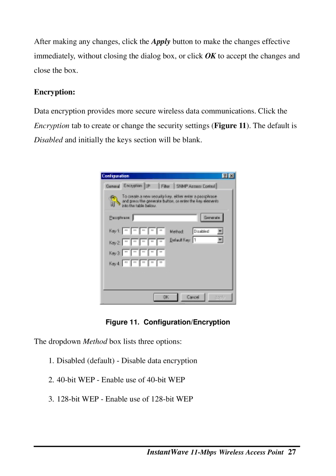 NDC comm NWH660 manual Configuration/Encryption 