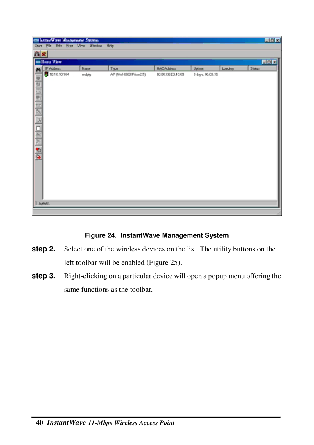 NDC comm NWH660 manual InstantWave Management System 