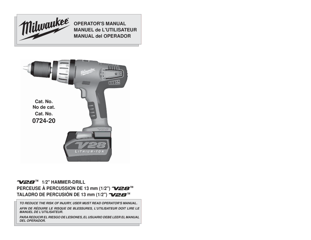 NEC 0724-20 manual 