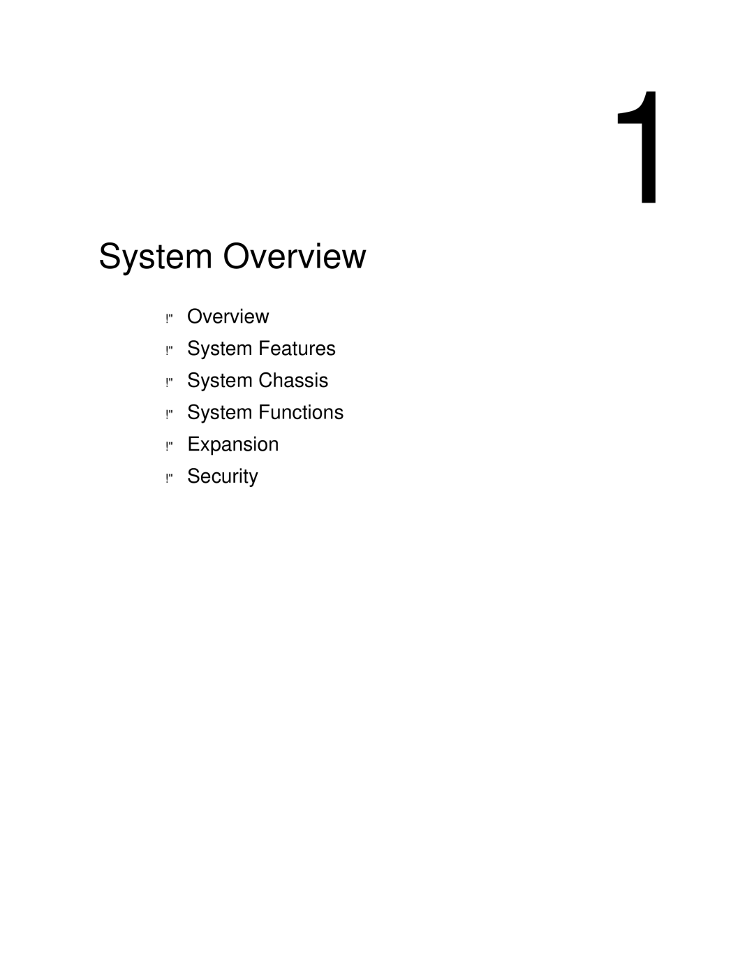 NEC 1080Xd manual System Overview 