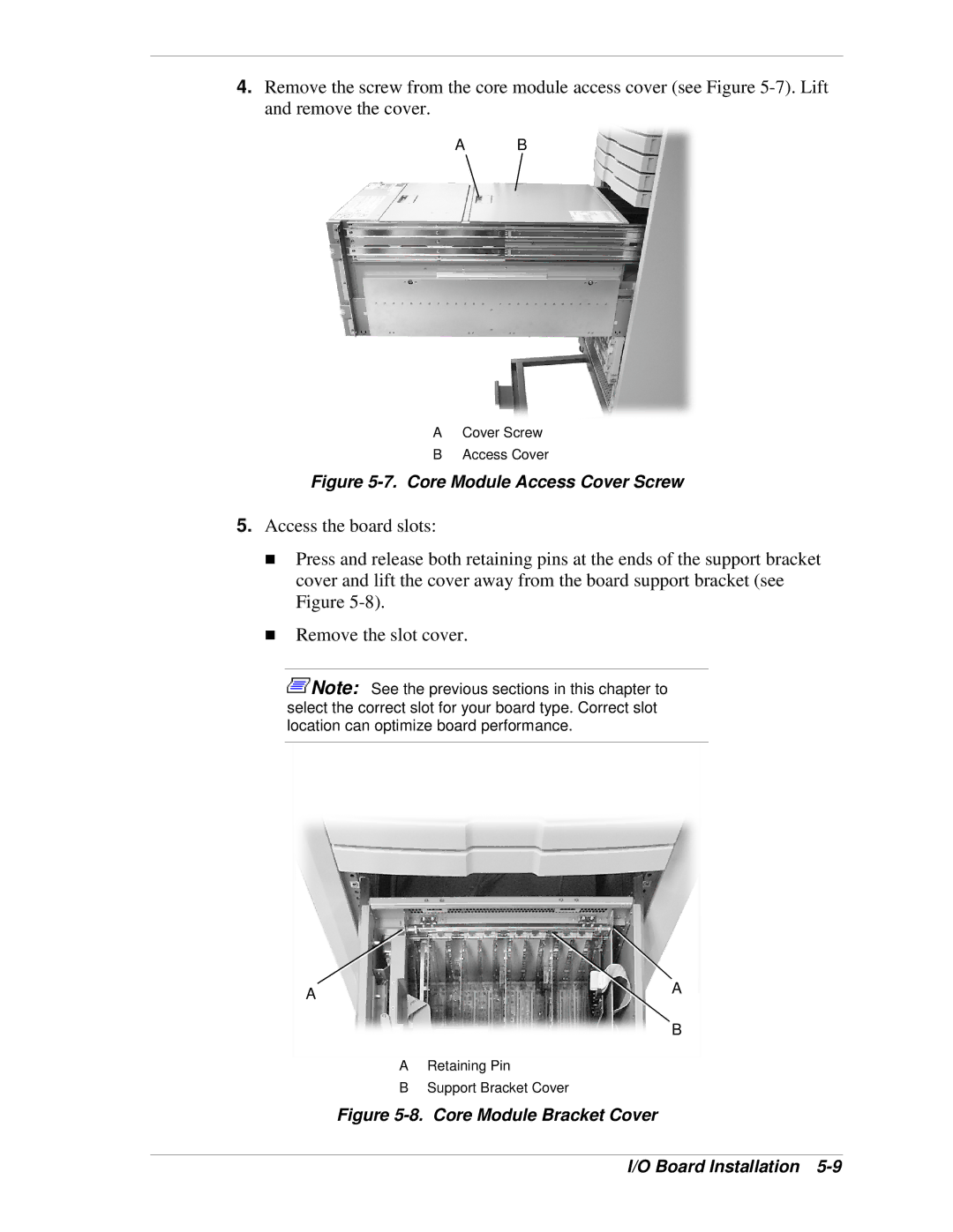 NEC 1080Xd manual Core Module Access Cover Screw 