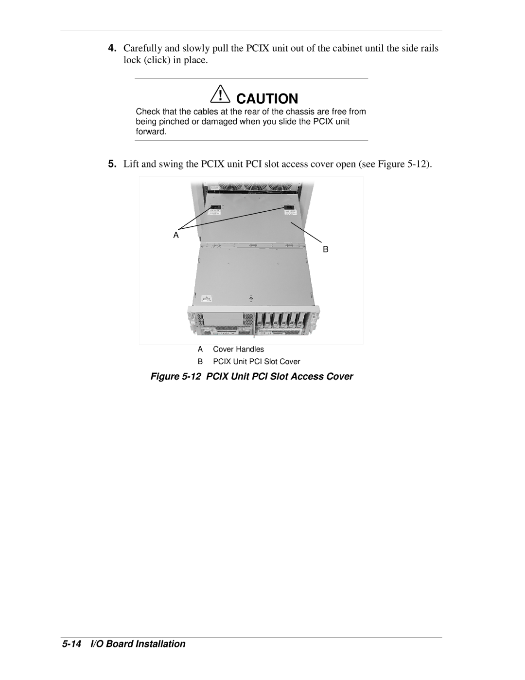 NEC 1080Xd manual Pcix Unit PCI Slot Access Cover 14 I/O Board Installation 