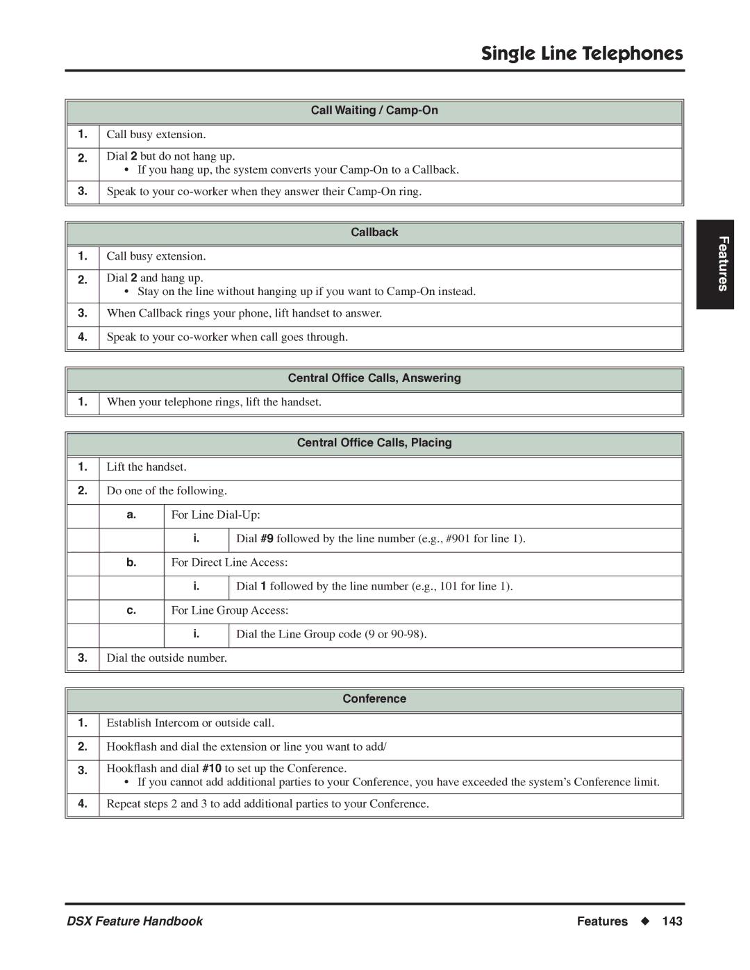 NEC 1093099 manual Call Waiting / Camp-On 