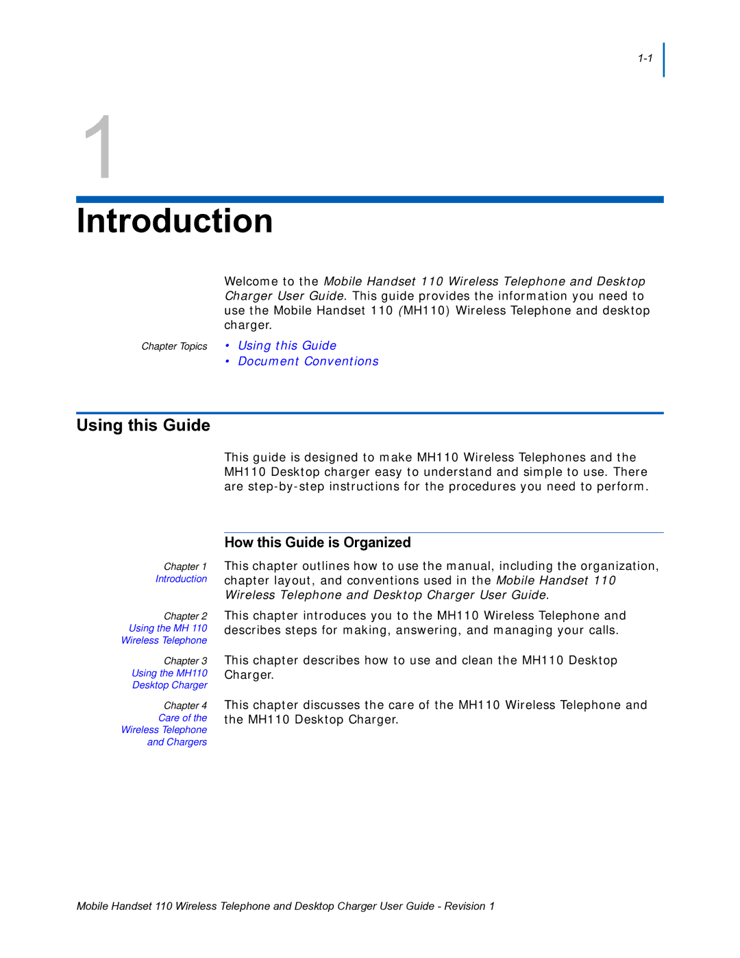 NEC 110 manual Introduction, Using this Guide 