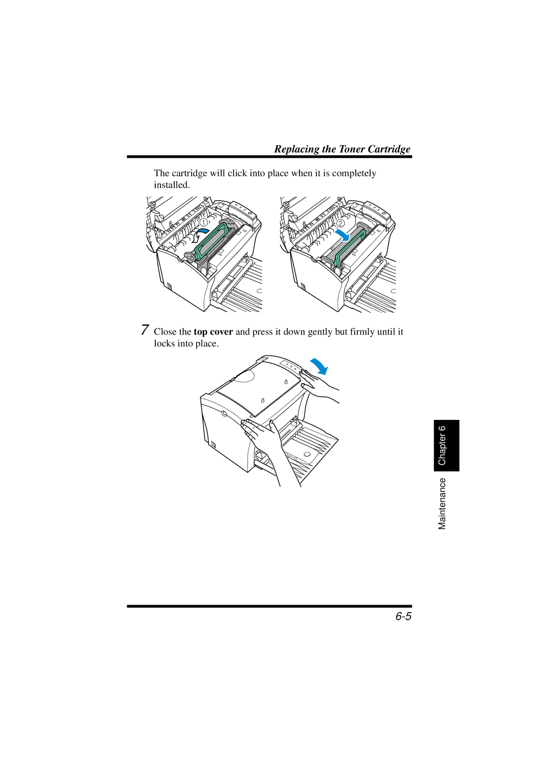 NEC 1100 user manual Replacing the Toner Cartridge 