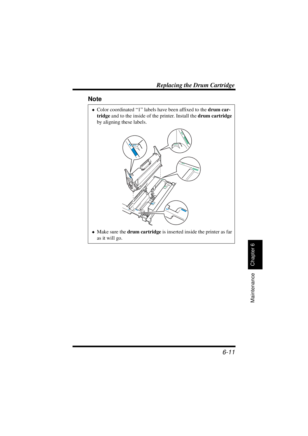 NEC 1100 user manual Replacing the Drum Cartridge 