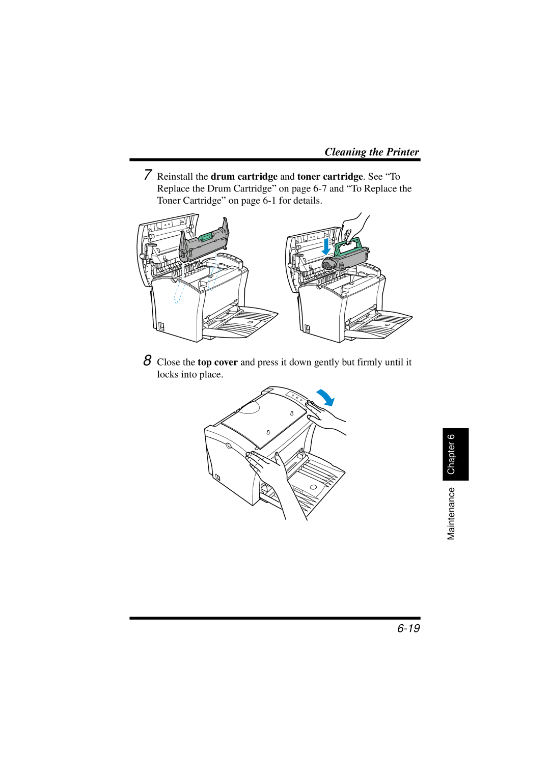 NEC 1100 user manual Cleaning the Printer 