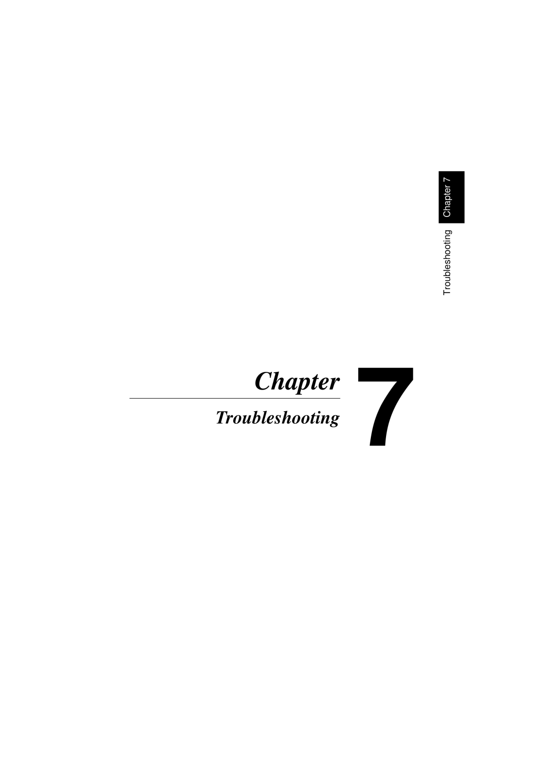 NEC 1100 user manual 7Chapter 