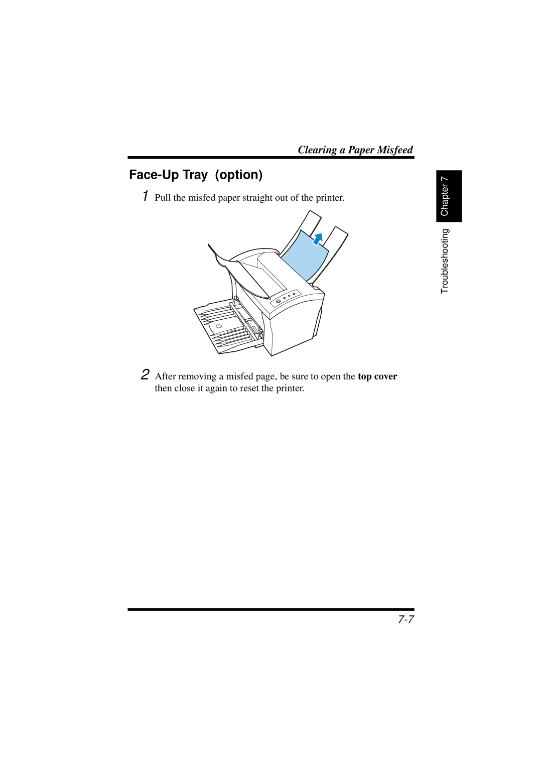 NEC 1100 user manual Face-Up Tray option 