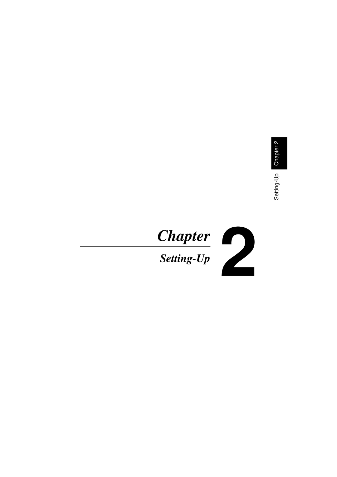 NEC 1100 user manual 2Chapter 