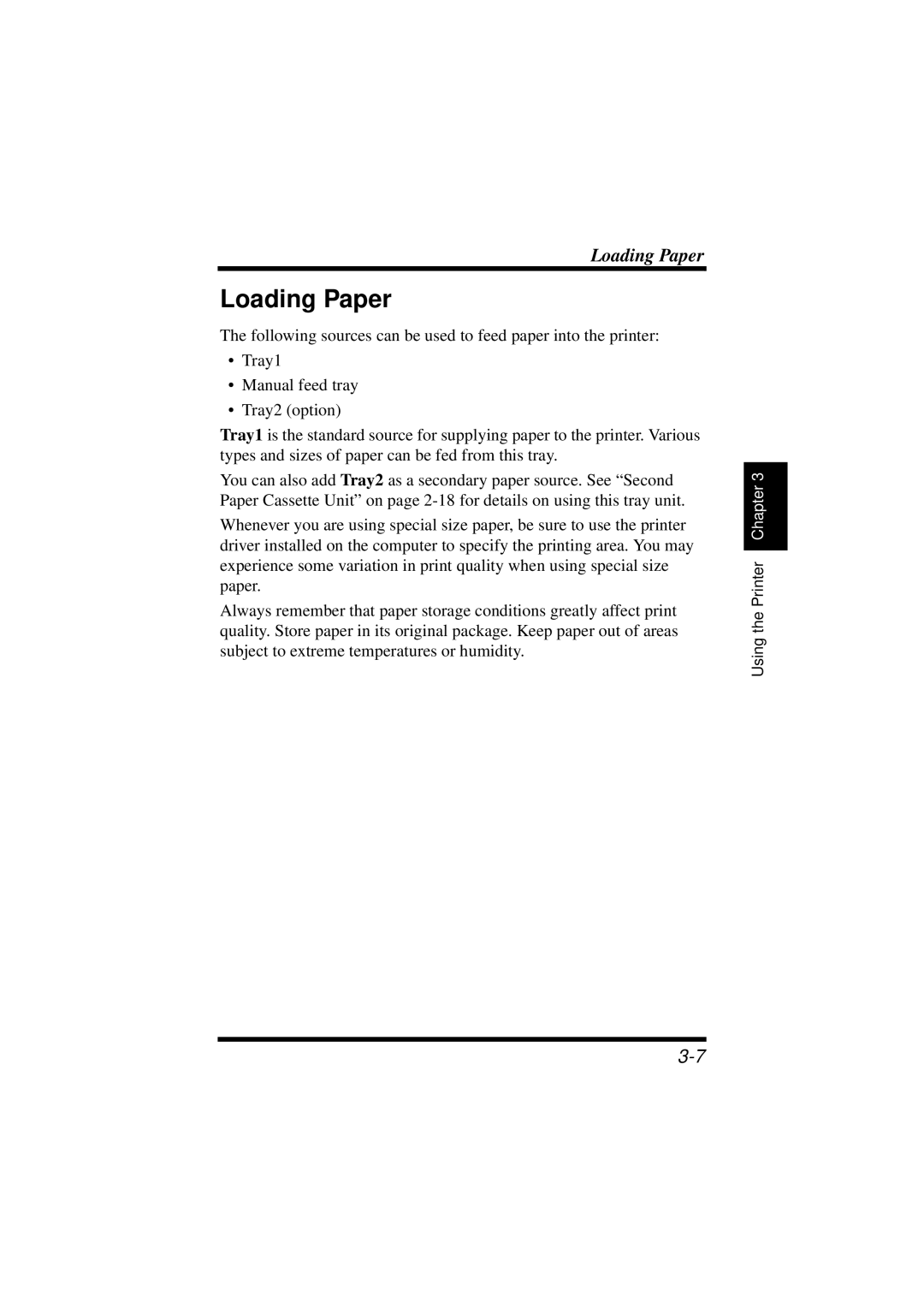 NEC 1100 user manual Loading Paper 