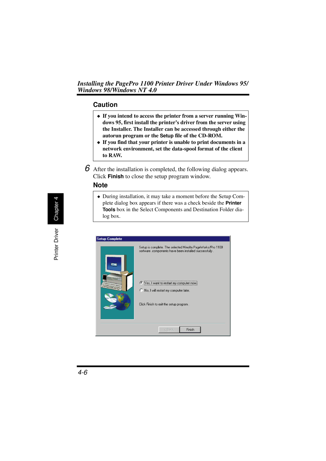 NEC 1100 user manual Printer Driver Chapter 