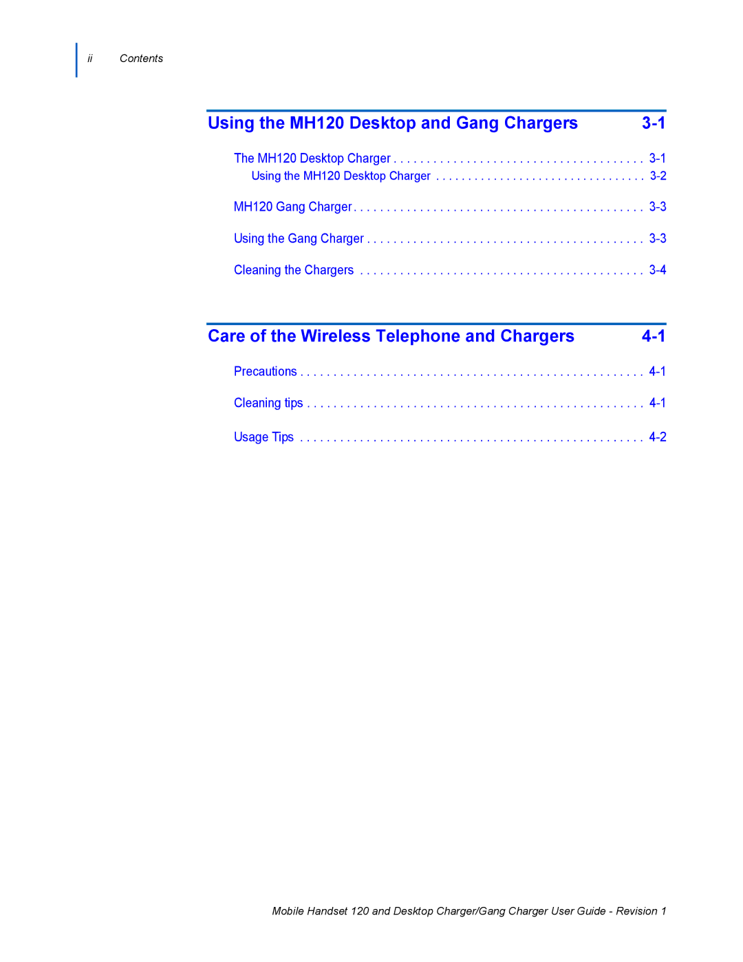 NEC manual Using the MH120 Desktop and Gang Chargers 