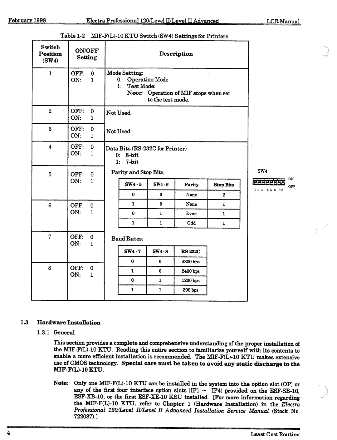 NEC 120 manual 