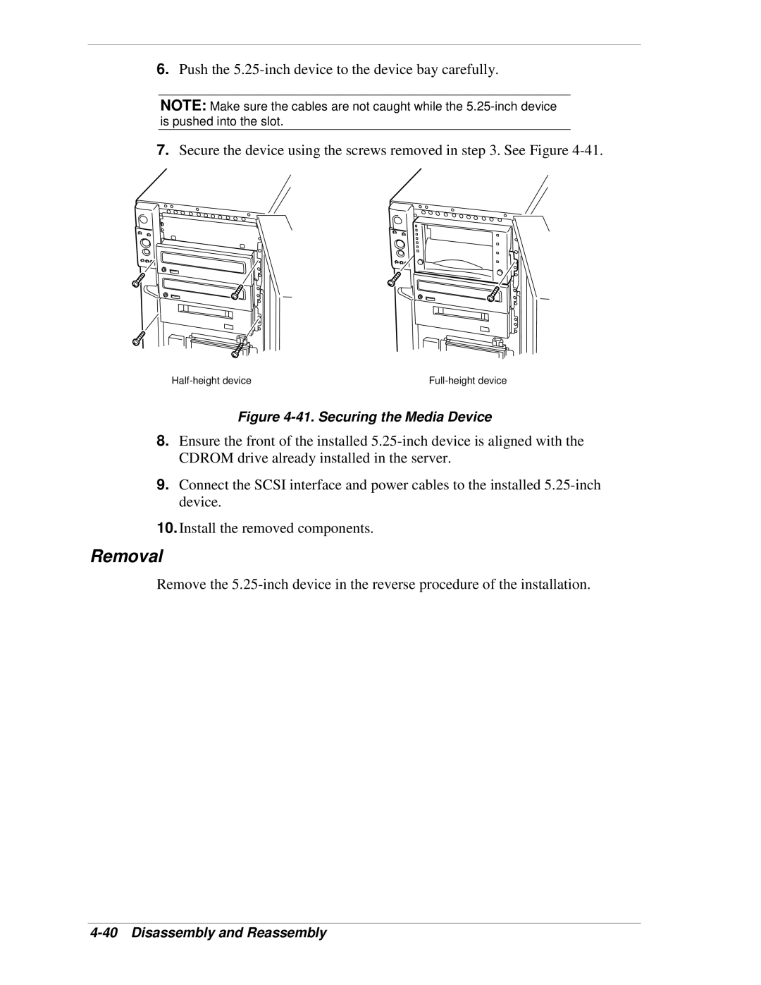 NEC 120Lg manual Securing the Media Device 