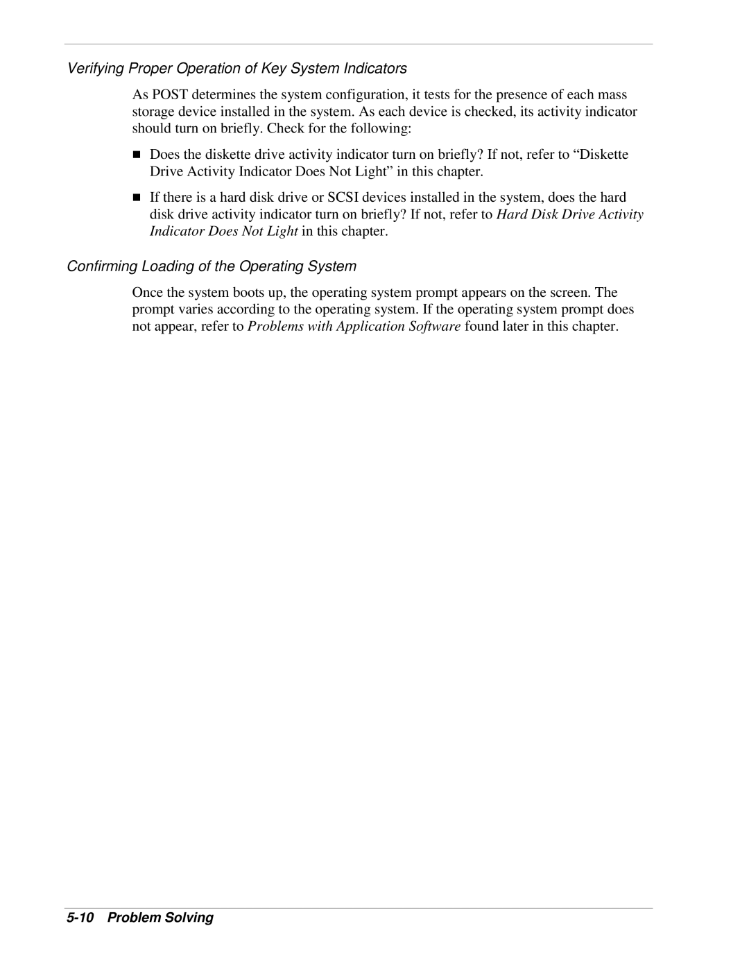 NEC 120Lg manual Verifying Proper Operation of Key System Indicators, Confirming Loading of the Operating System 