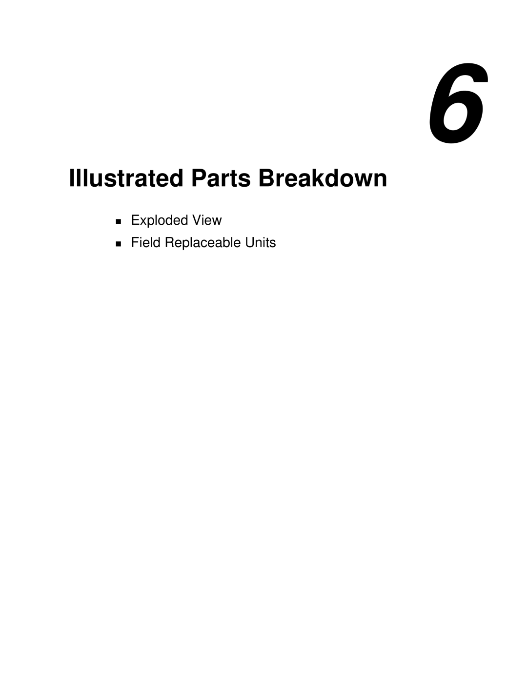 NEC 120Lg manual Illustrated Parts Breakdown 