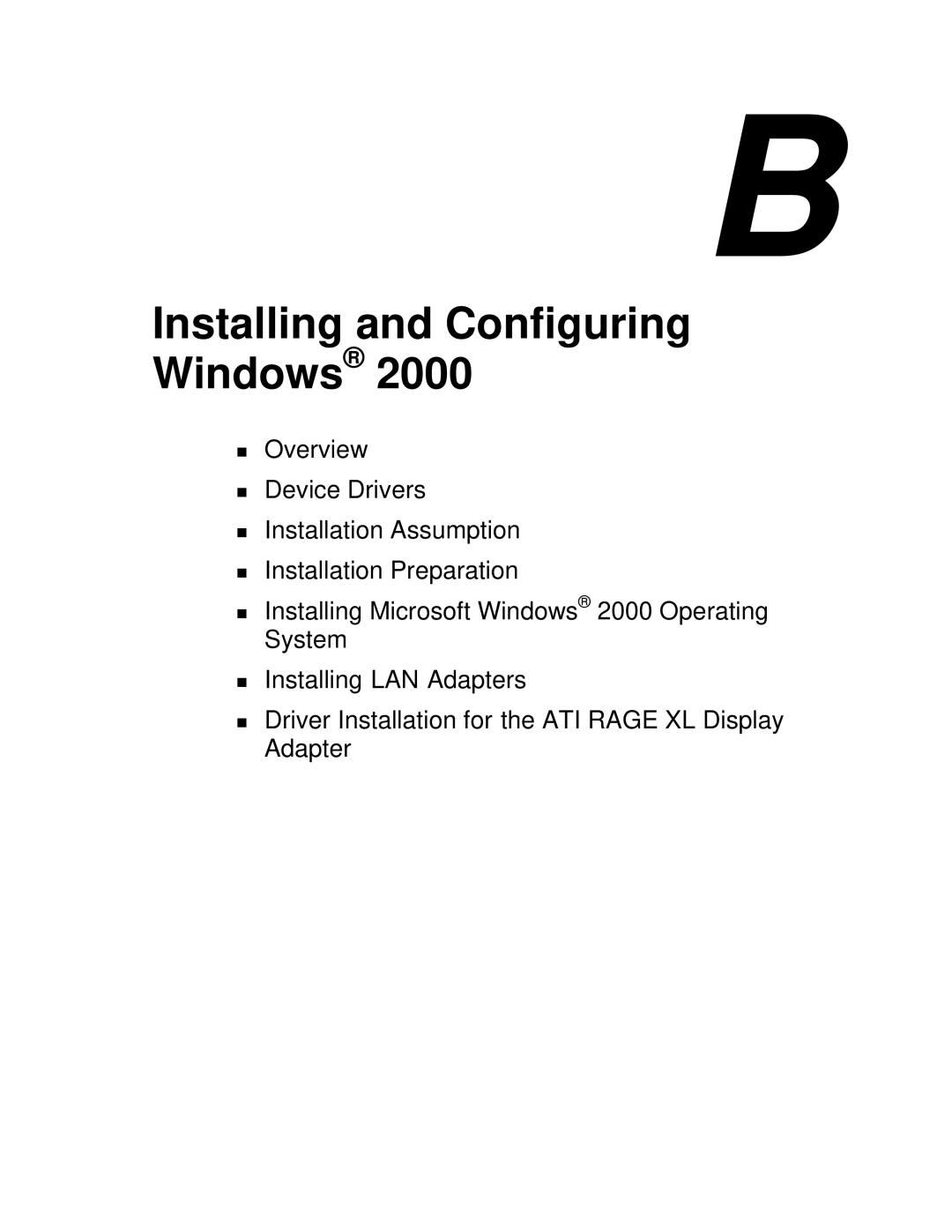 NEC 120Lg manual Installing and Configuring Windows 