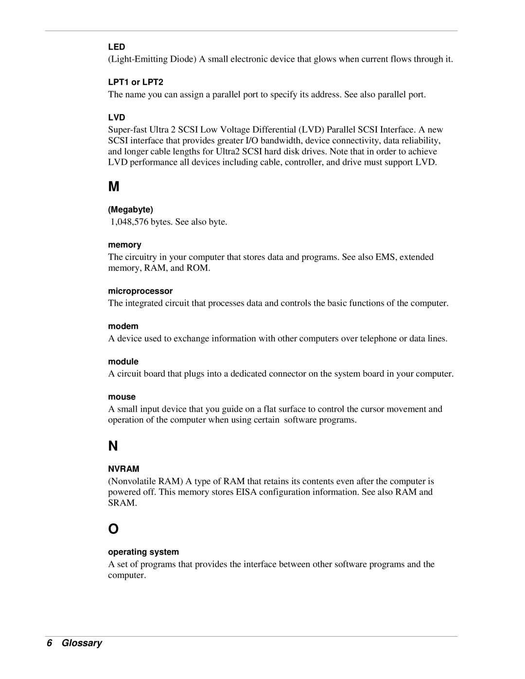 NEC 120Lg manual 048,576 bytes. See also byte 