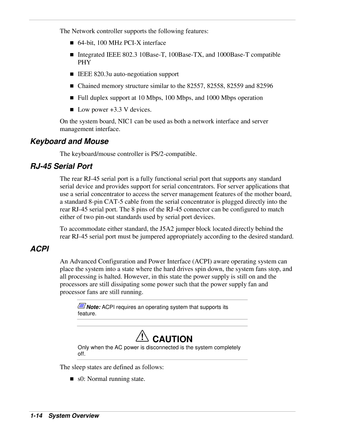 NEC 120Lg manual Keyboard and Mouse, RJ-45 Serial Port 