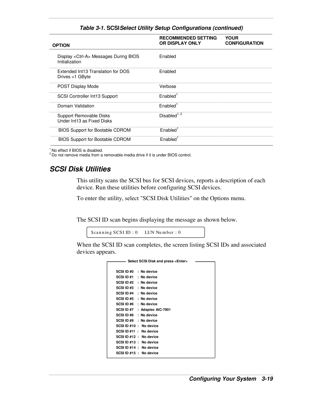 NEC 120Lg manual Scsi Disk Utilities 