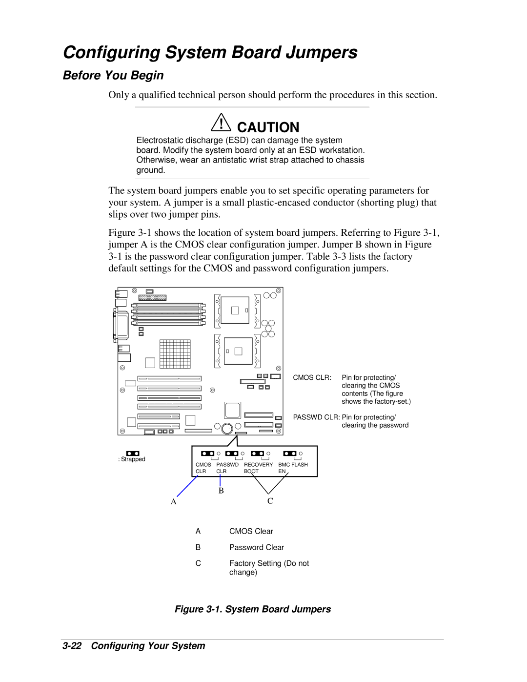 NEC 120Lg manual Configuring System Board Jumpers, Before You Begin 