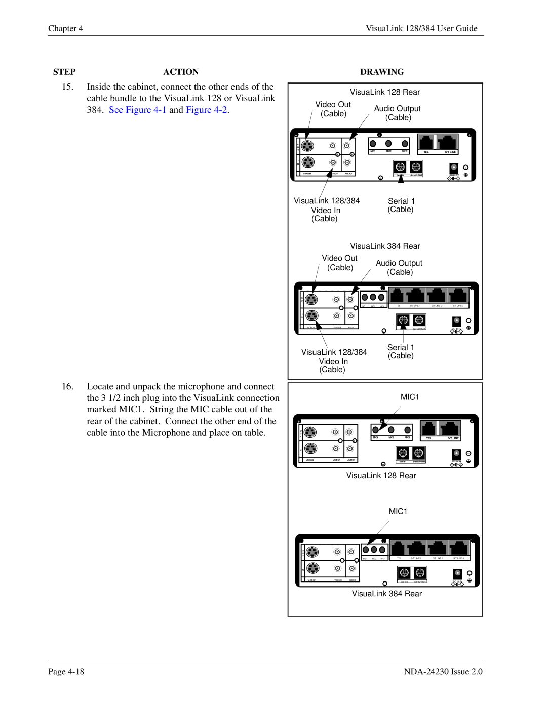 NEC 128/384 manual MIC1 