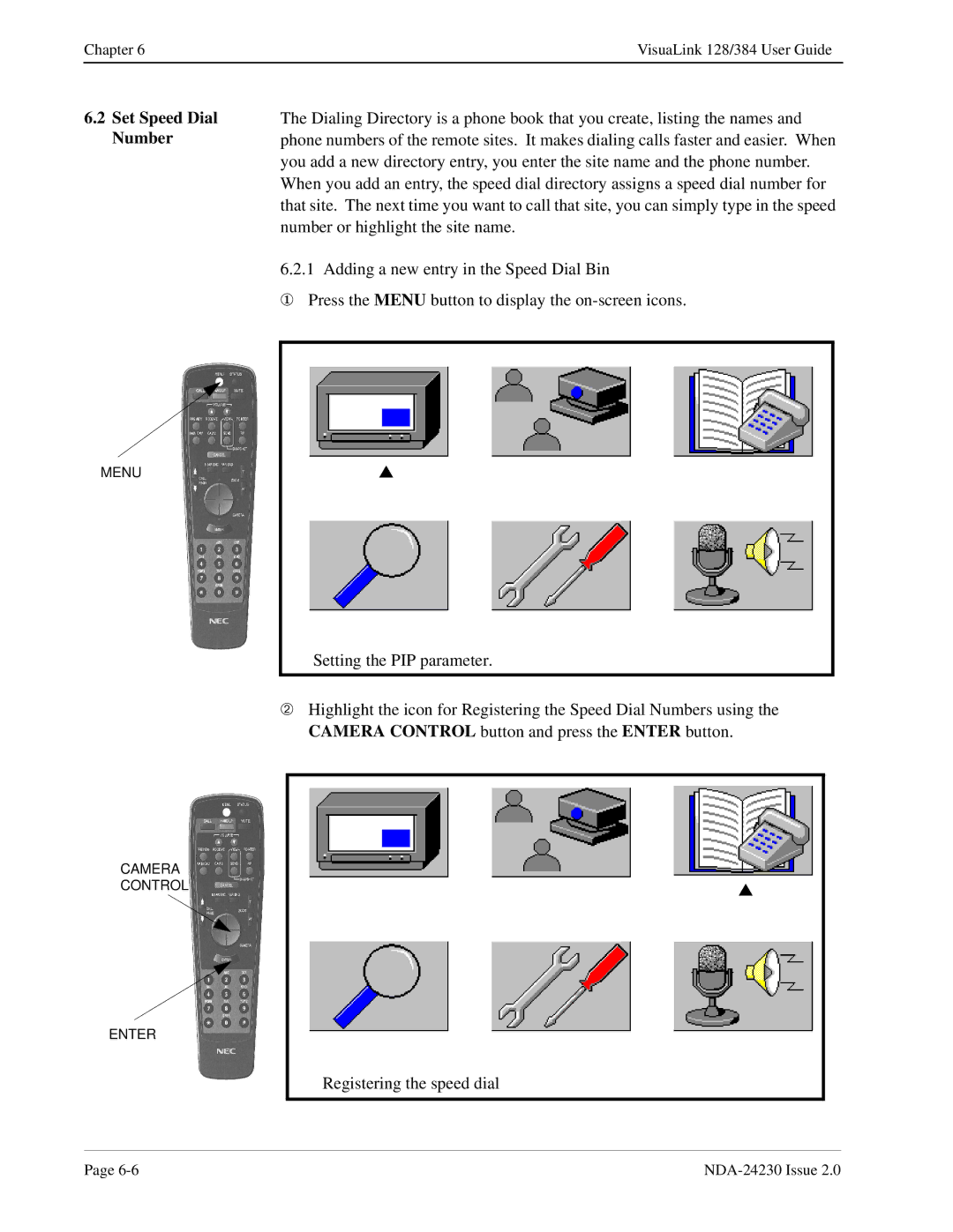 NEC 128/384 manual Set Speed Dial Number 