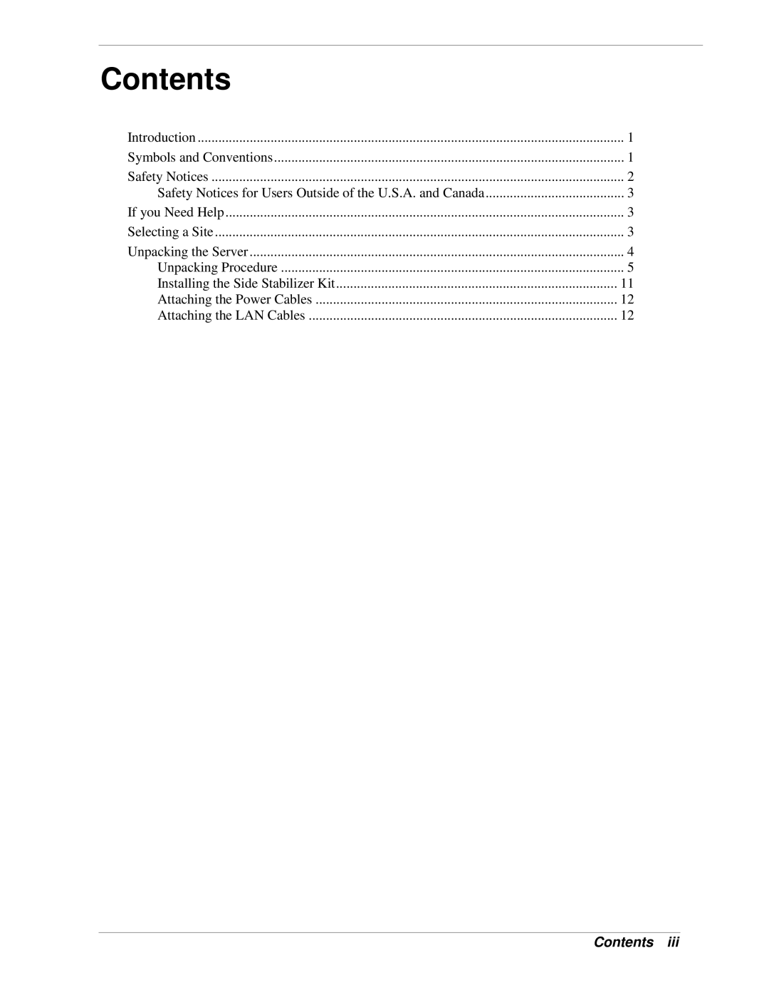 NEC 1160Xd, 1320Xd manual Contents 