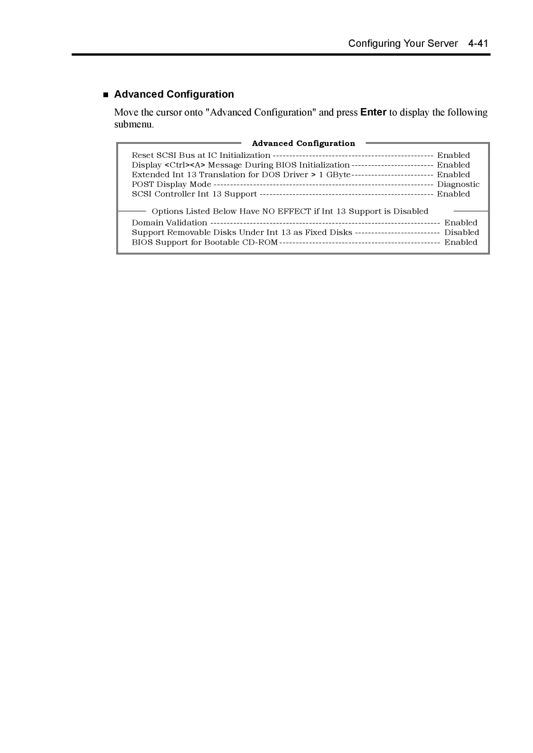 NEC 140Rc-4 manual „ Advanced Configuration 