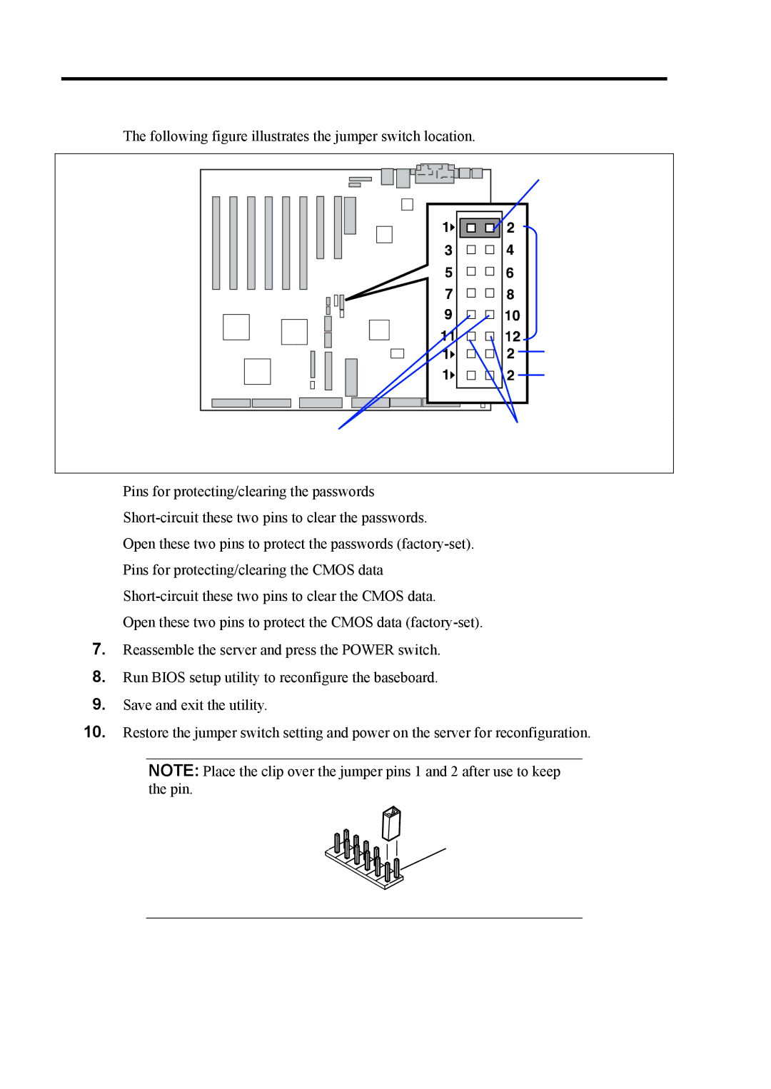 NEC 140Rc-4 manual Following figure illustrates the jumper switch location 