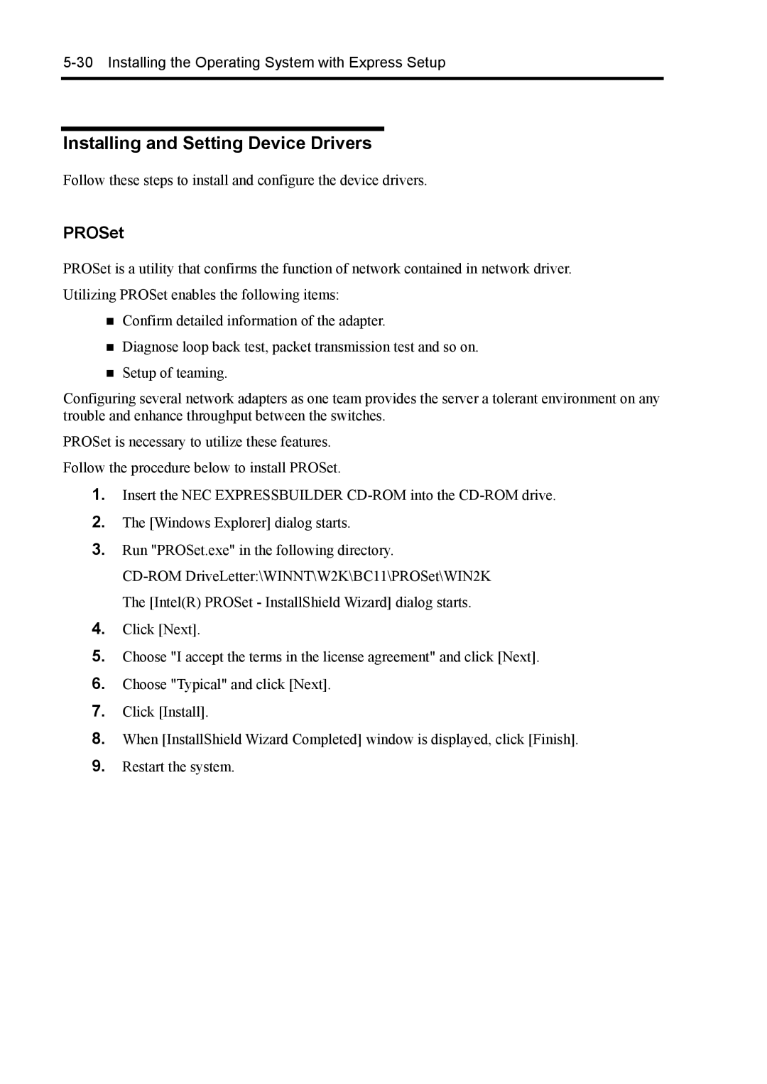 NEC 140Rc-4 manual Installing and Setting Device Drivers 