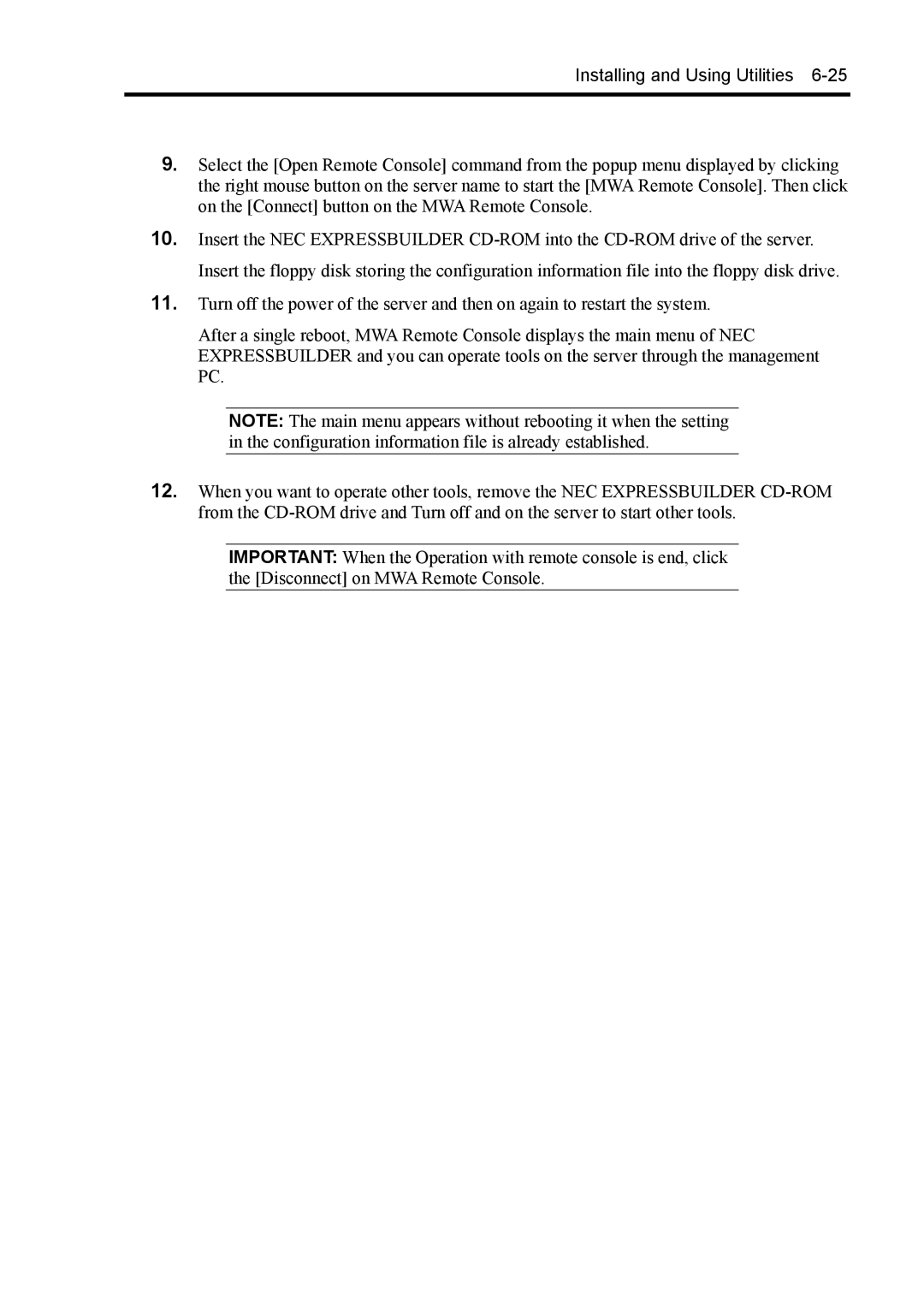 NEC 140Rc-4 manual Installing and Using Utilities 