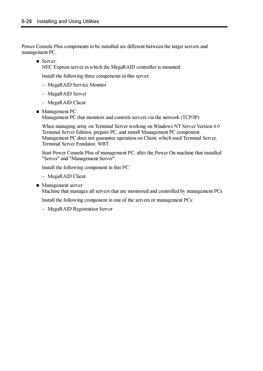 NEC 140Rc-4 manual Installing and Using Utilities 