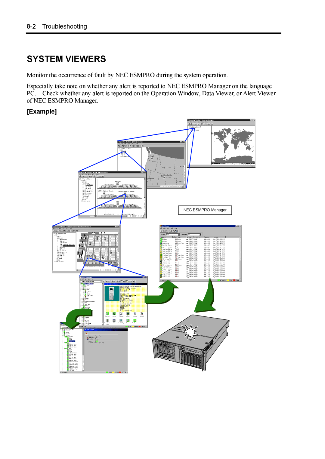 NEC 140Rc-4 manual System Viewers, Example 