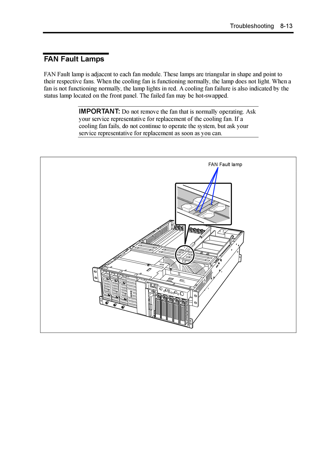 NEC 140Rc-4 manual FAN Fault Lamps 