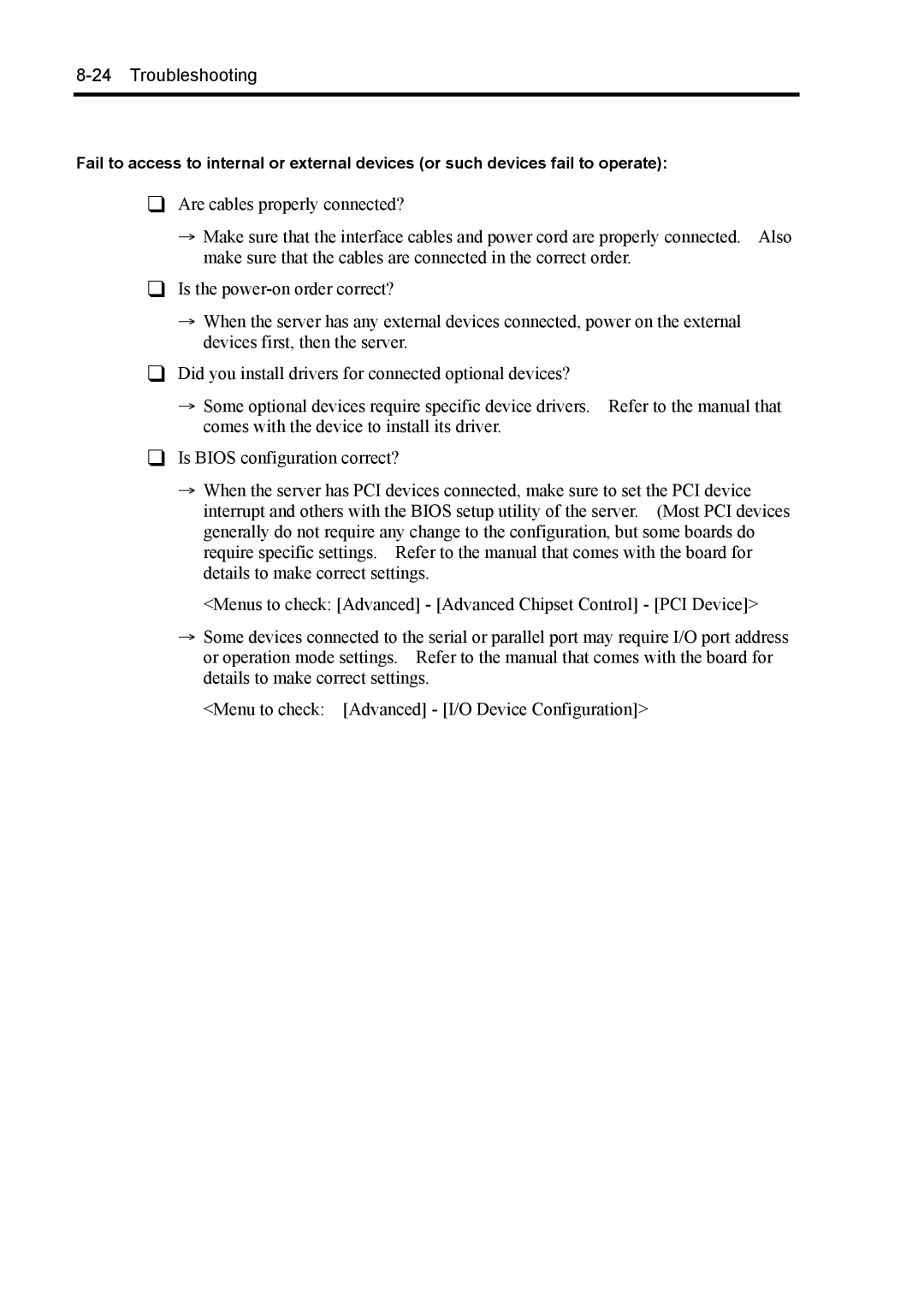 NEC 140Rc-4 manual Troubleshooting 