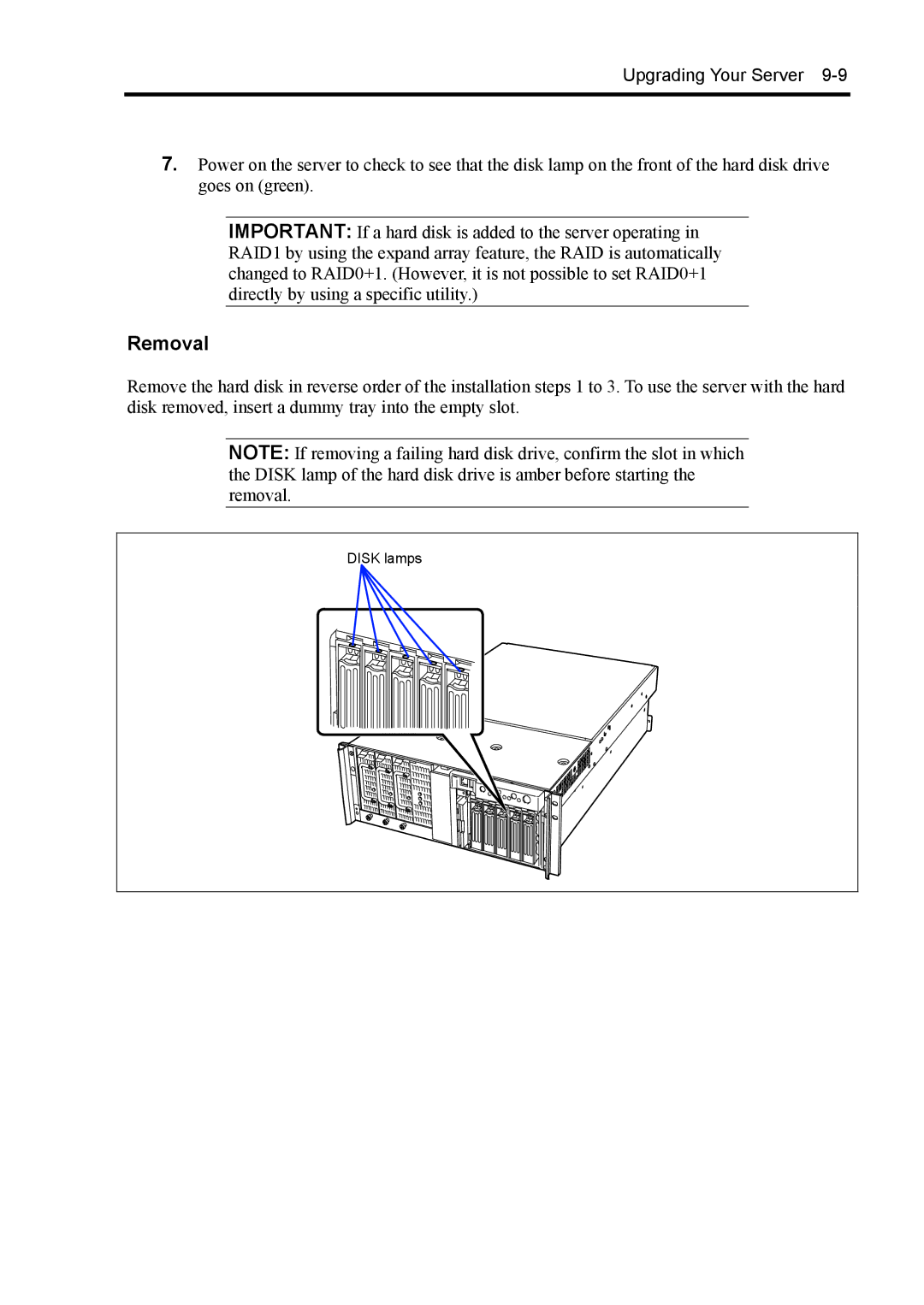 NEC 140Rc-4 manual Removal 