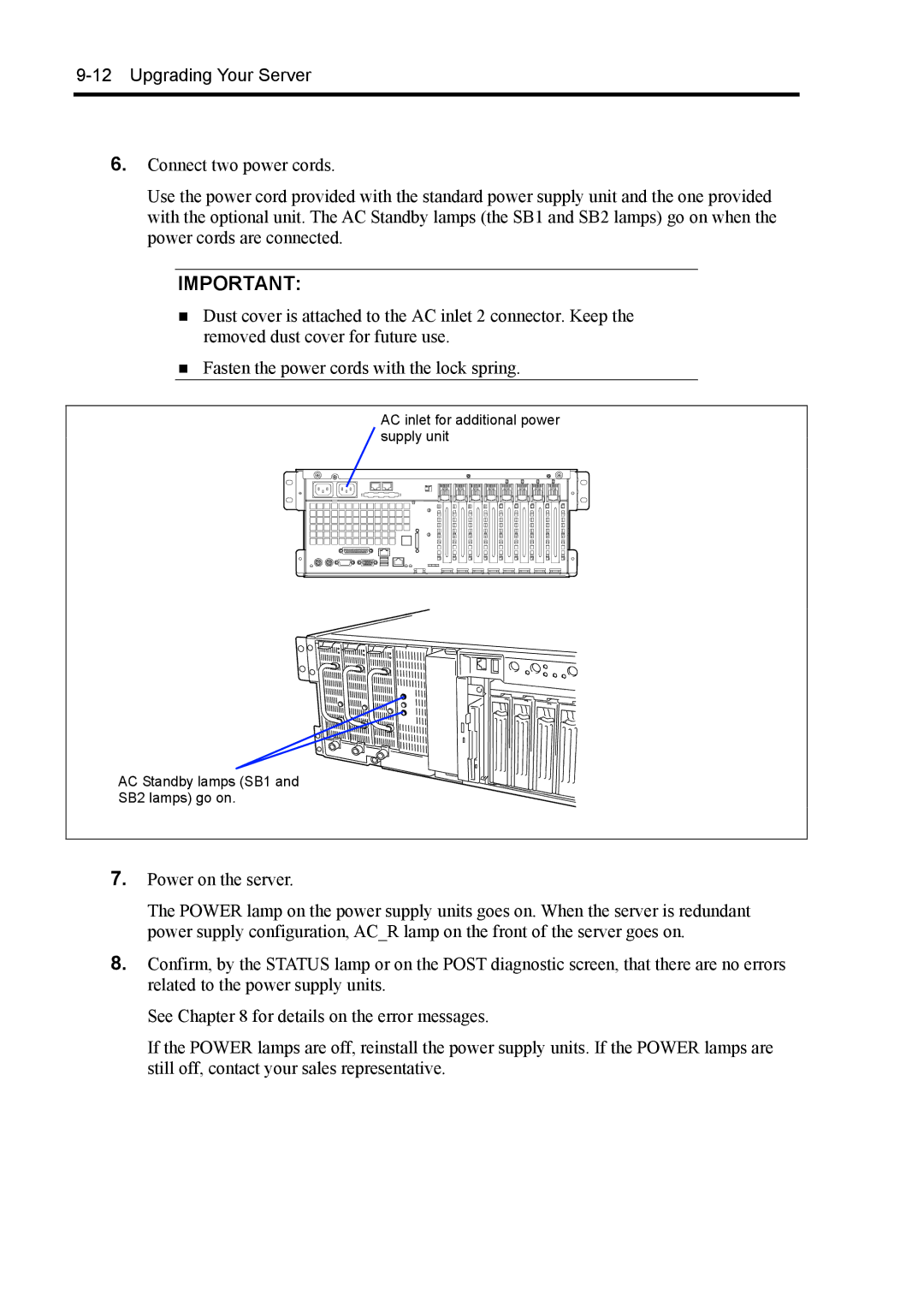 NEC 140Rc-4 manual Upgrading Your Server 