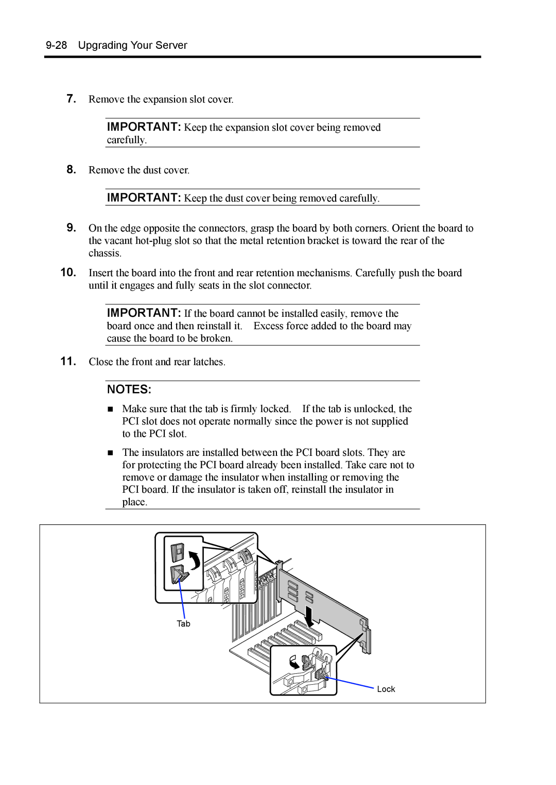 NEC 140Rc-4 manual Lock 