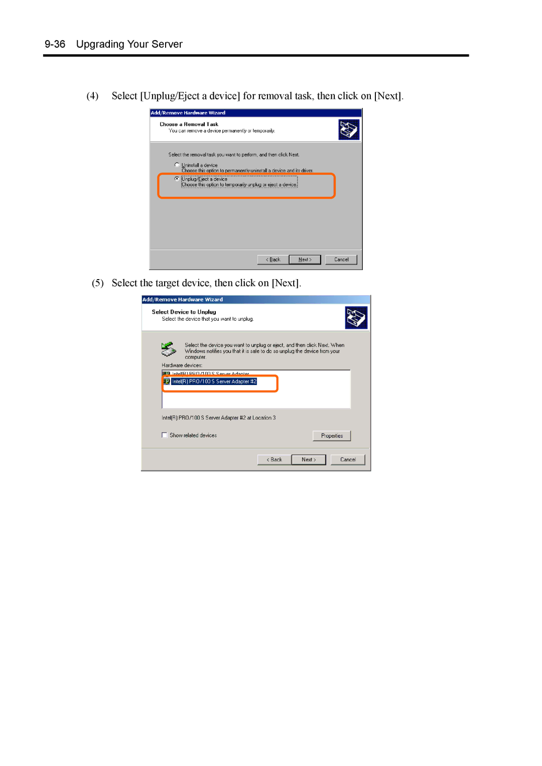 NEC 140Rc-4 manual Upgrading Your Server 