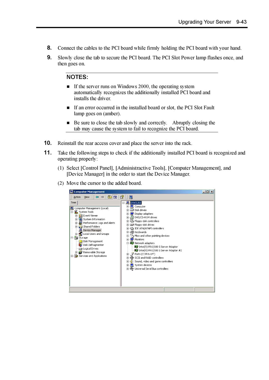 NEC 140Rc-4 manual Upgrading Your Server 