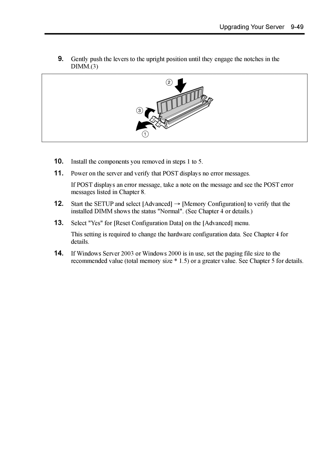 NEC 140Rc-4 manual Upgrading Your Server 