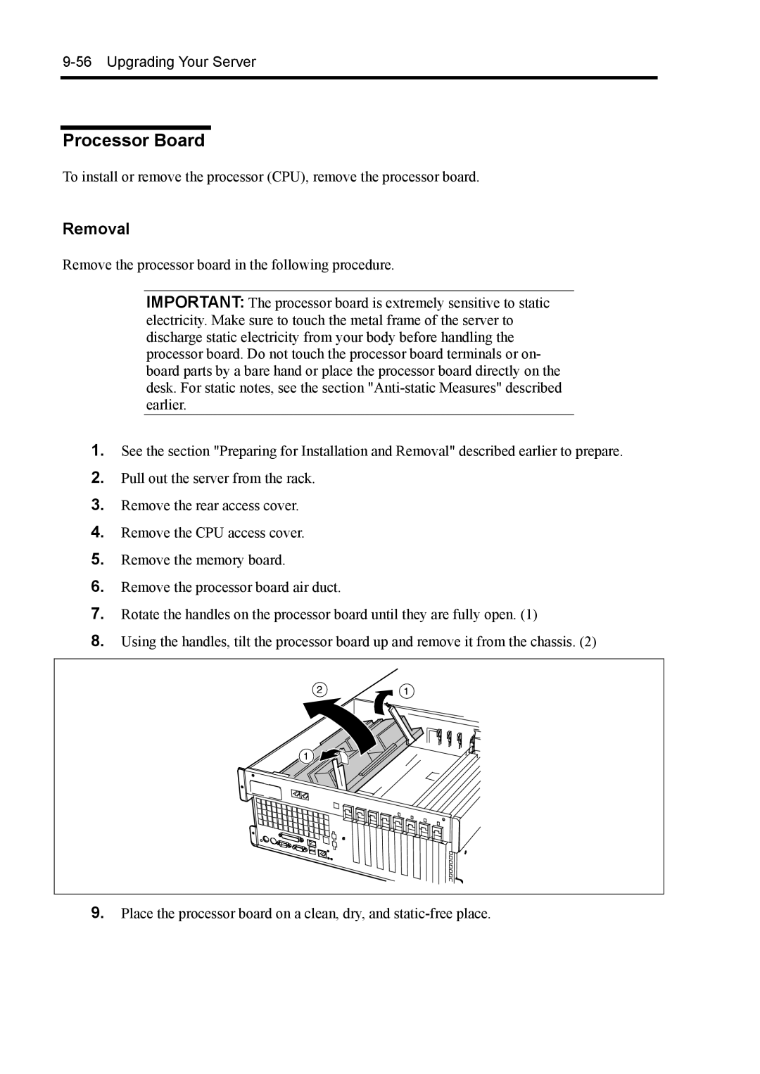 NEC 140Rc-4 manual Processor Board 