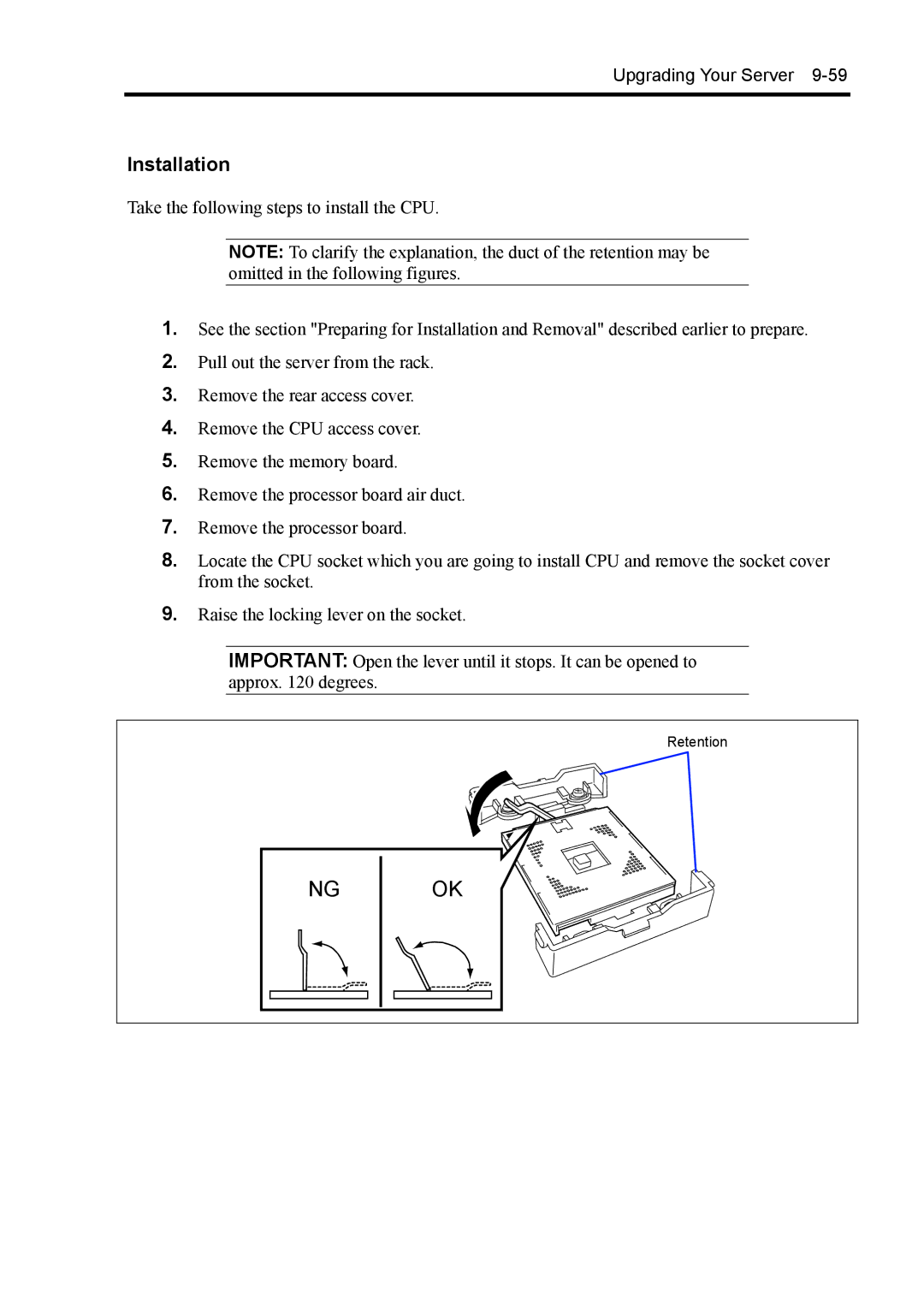 NEC 140Rc-4 manual Retention 