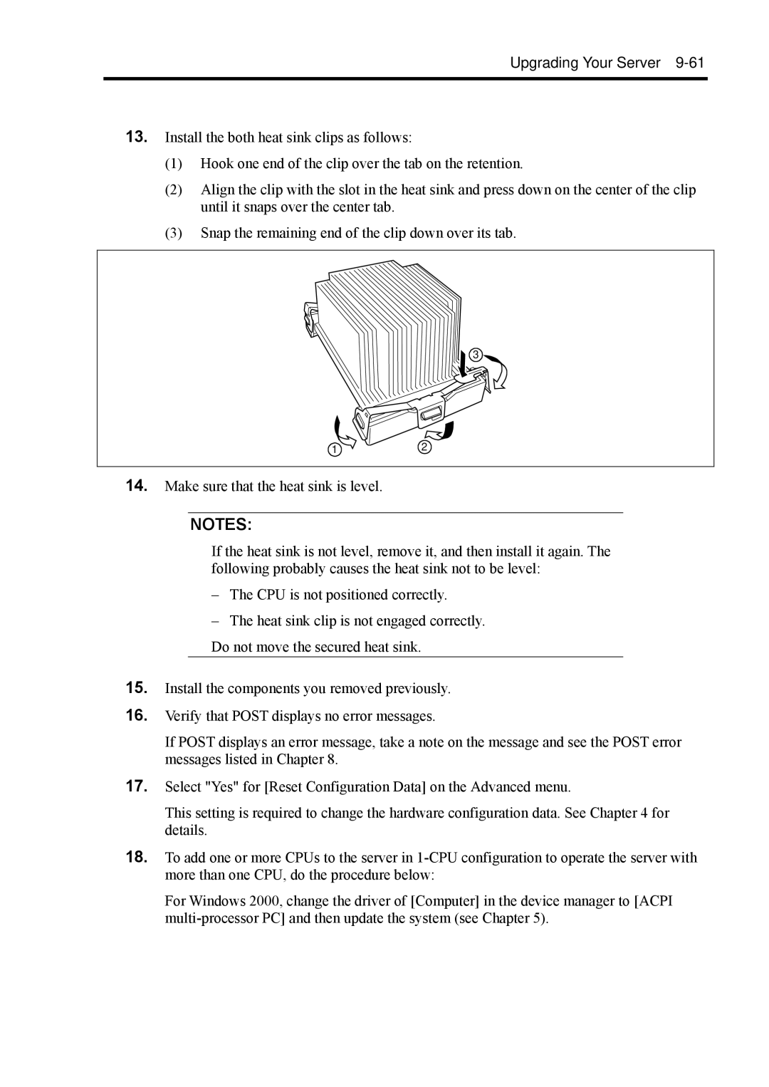 NEC 140Rc-4 manual Upgrading Your Server 