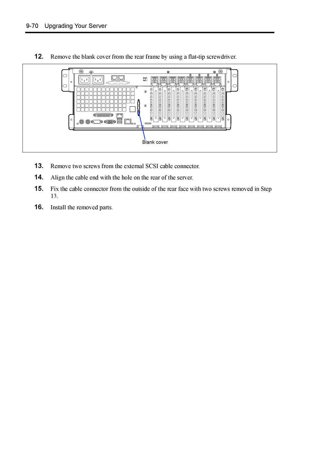 NEC 140Rc-4 manual Blank cover 