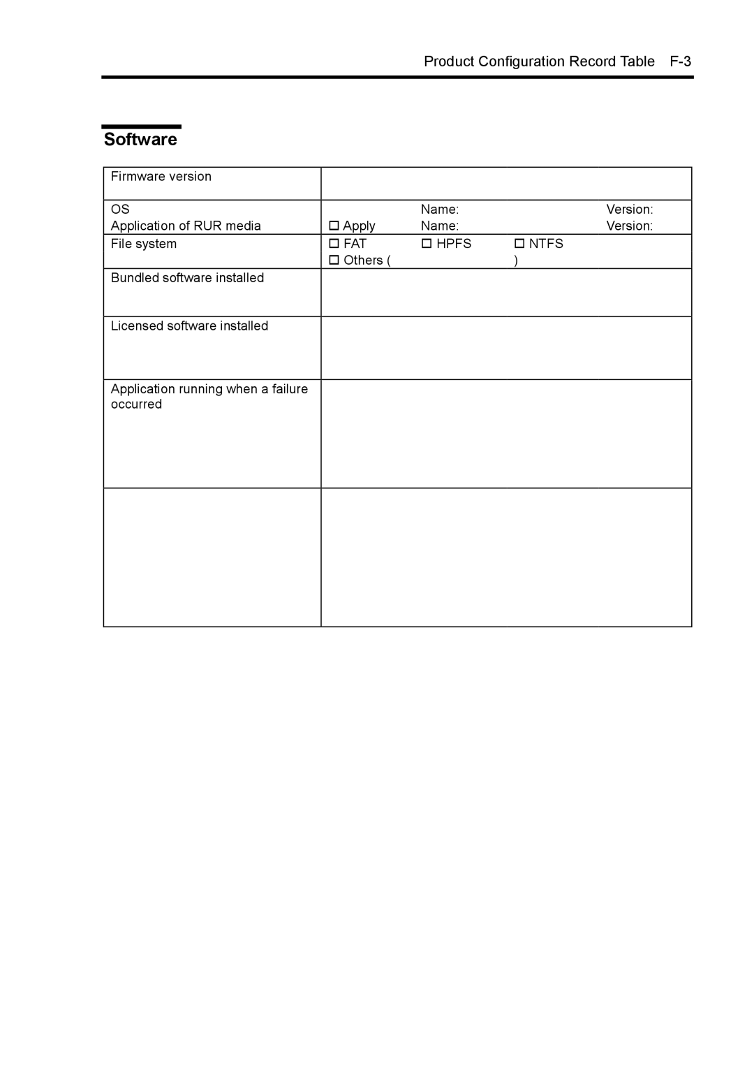 NEC 140Rc-4 manual Software, † Hpfs † Ntfs 