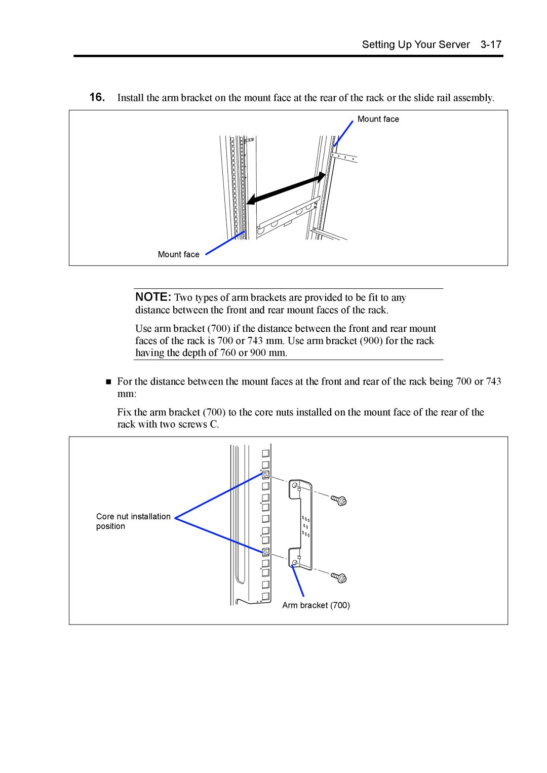 NEC 140Rc-4 manual Mount face 